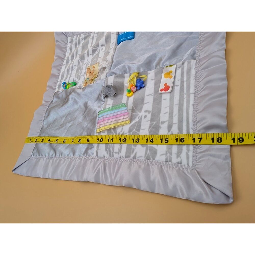 Baby Lovey Security Blanket Gray Sensory Toy Gender Neutral Replacement - Picture 9 of 10